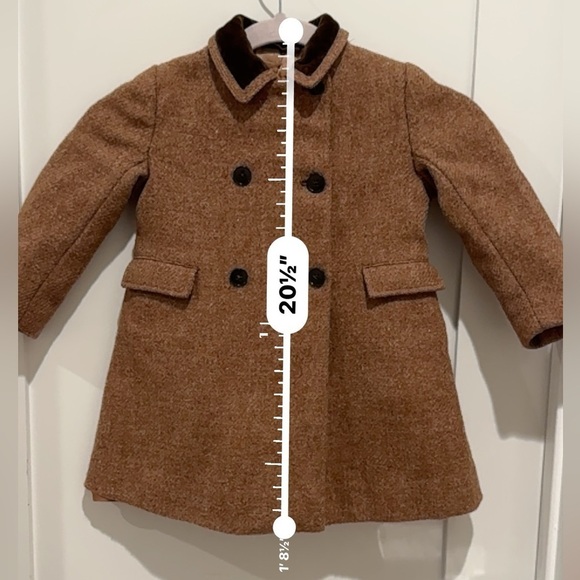 HARRODS CHILPRUFE Vintage 1950 Brown Hand Woven Harris Tweed Jacket Coat 18M - Picture 9 of 9